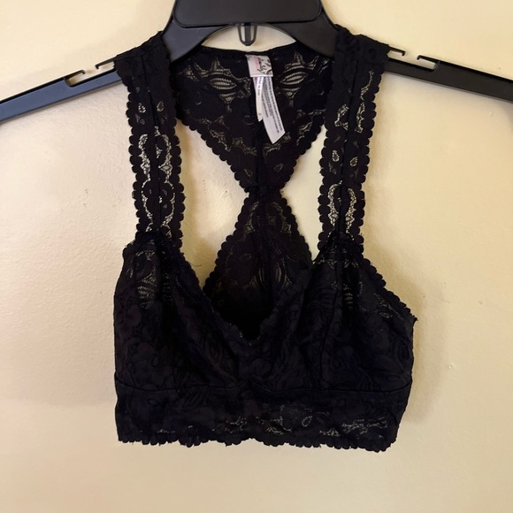 Intimately Free People Elegant Black Lace Bralette Size XS - Picture 3 of 6